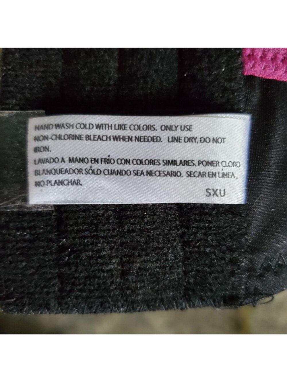 Women's Plus Size Activewear Workout Sports Bra Black/Pink Size 1X - Picture 5 of 8